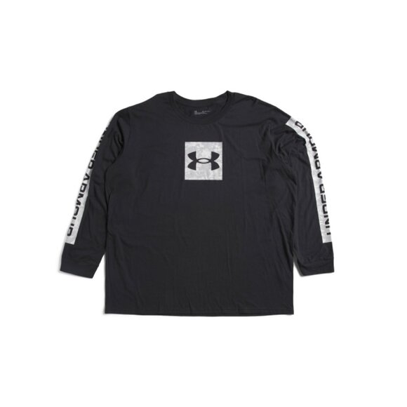 UNDER ARMOUR Black Big And Tall Camo Boxed Sportstyle Top - Picture 1 of 2